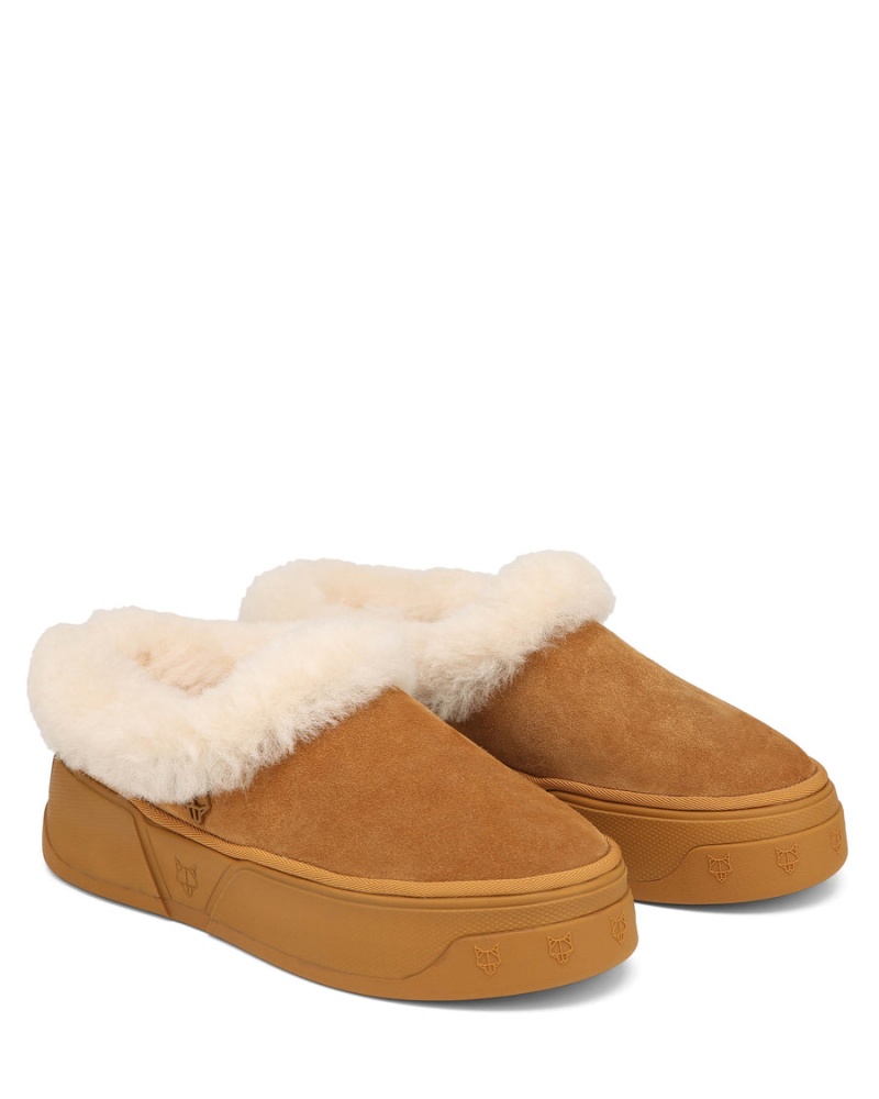 Férfi Naked Wolfe K-02 Shearling Csizma Barna | ISD6682SW