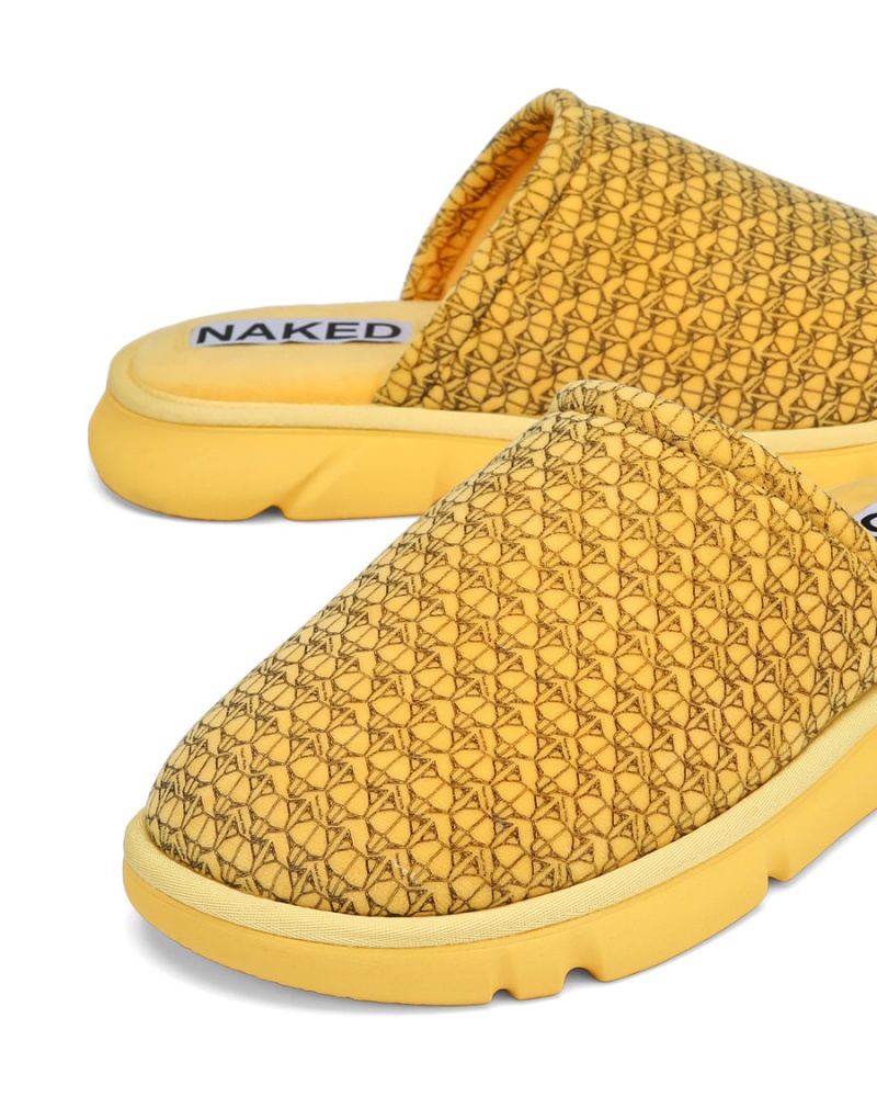 Férfi Naked Wolfe Ohio Papucs Sárga | MAO3245BS