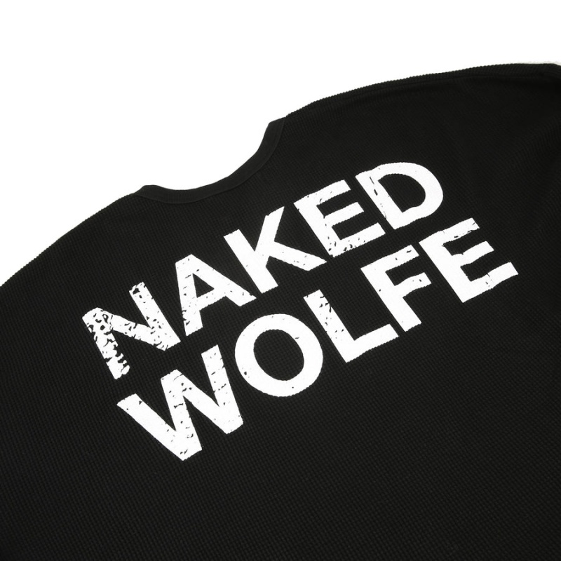 Férfi Naked Wolfe Thermal Pulóverek Fekete | WCY9049HM