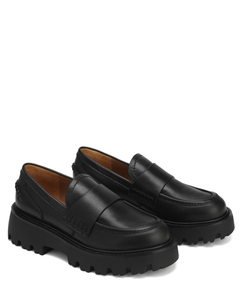 Női Naked Wolfe Flawless Bőr Loafers Fekete | ZRV6459OH